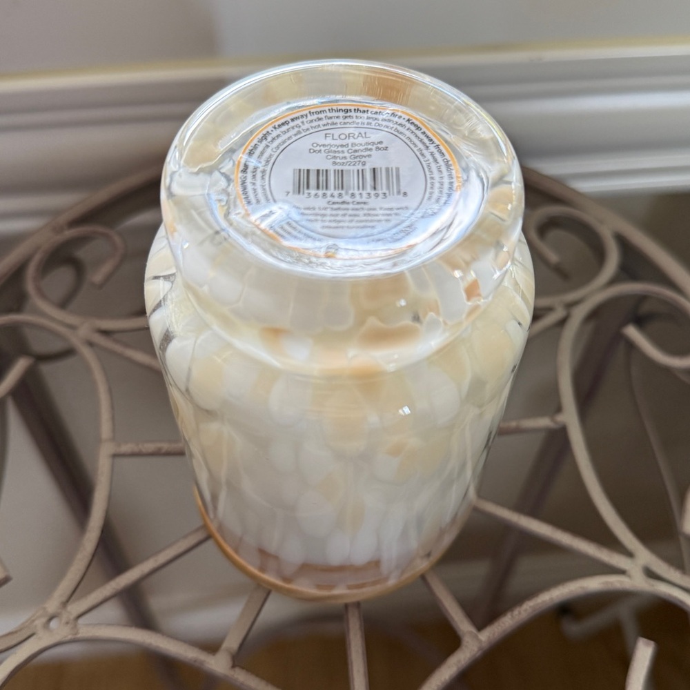 Glass Candle — Citrus Grove - 8 Oz, Overjoyed Boutique - Picture 8 of 12